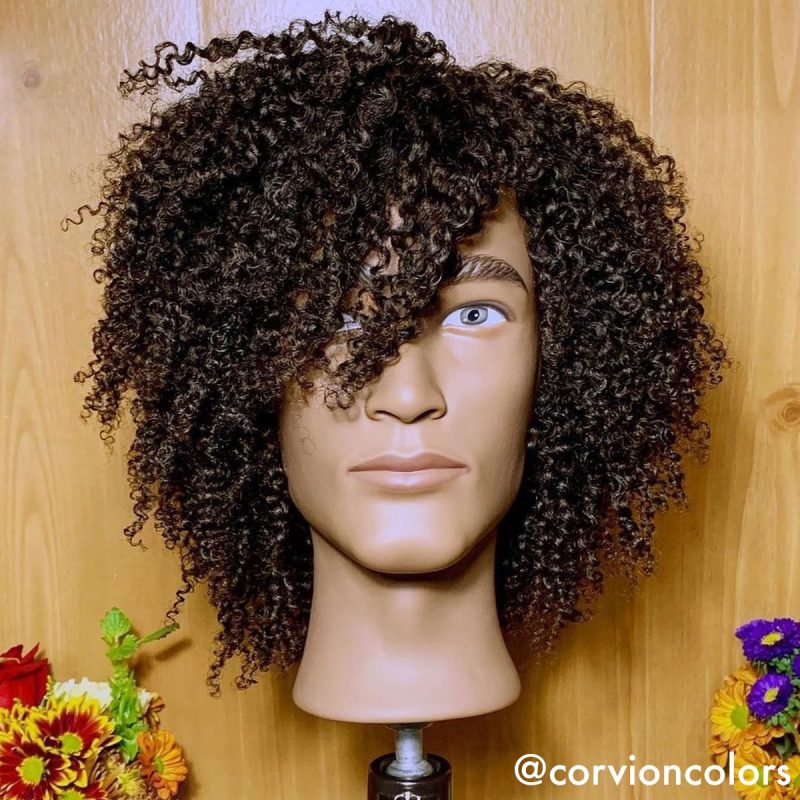 Cameron – 100% Human Textured Hair Mannequin